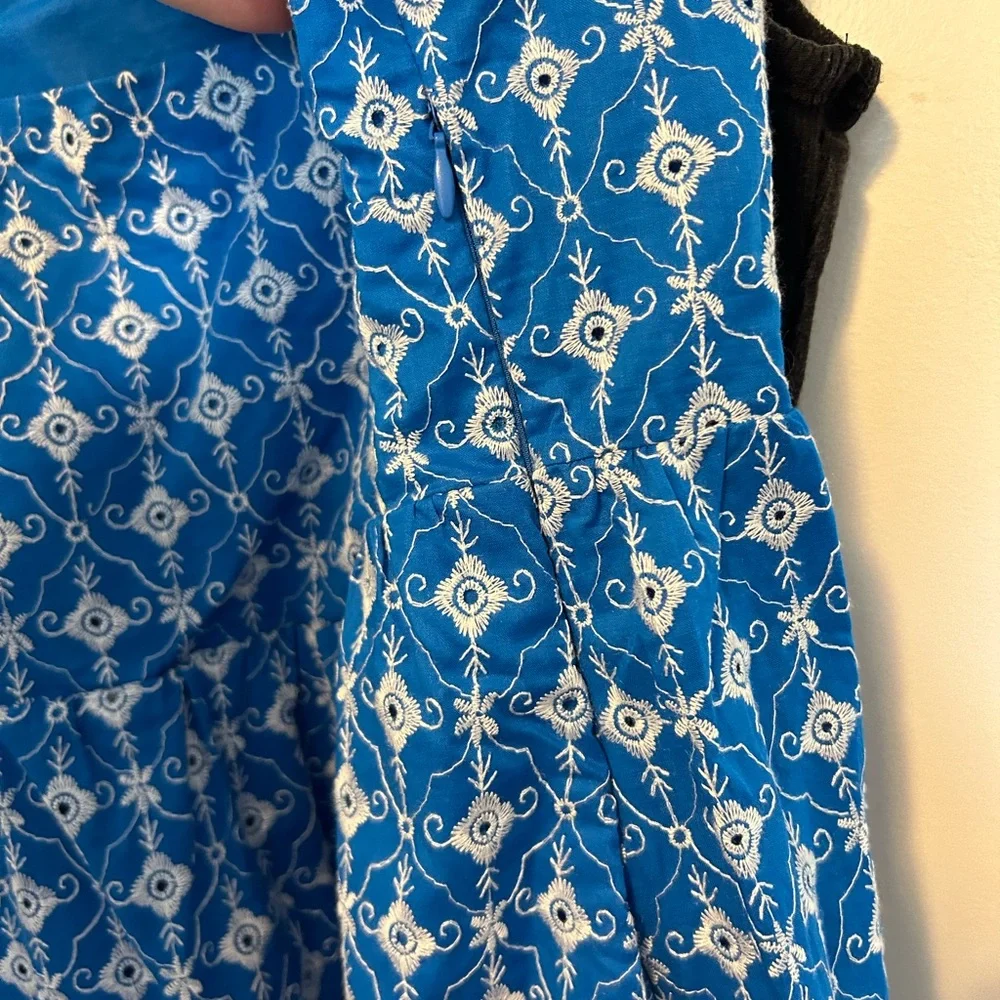 Rhode for Target Blue and White Embroidered Dress - Picture 3 of 3